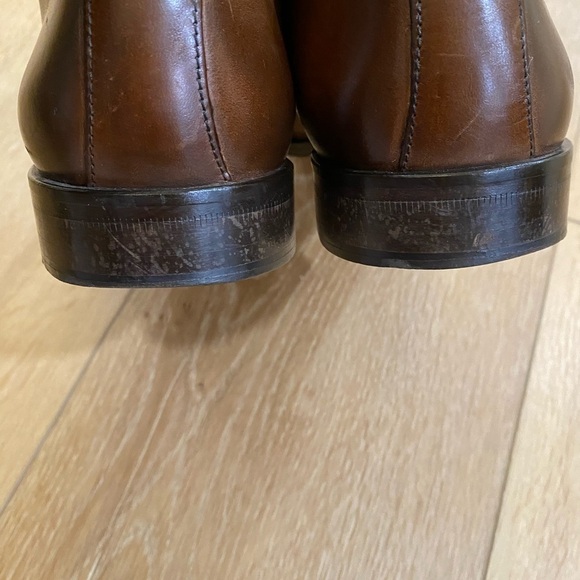 Massimo Matteo Firenze Dress Shoes Brown Leather Oxford Italy Office Work Size 9 main image 4